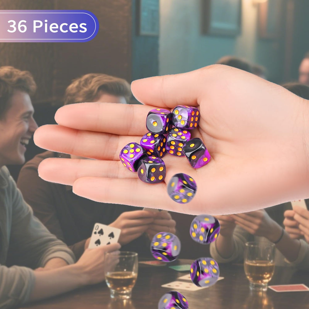 PECHOI colorful d6 dice enhance visibility and quick recognition during play
