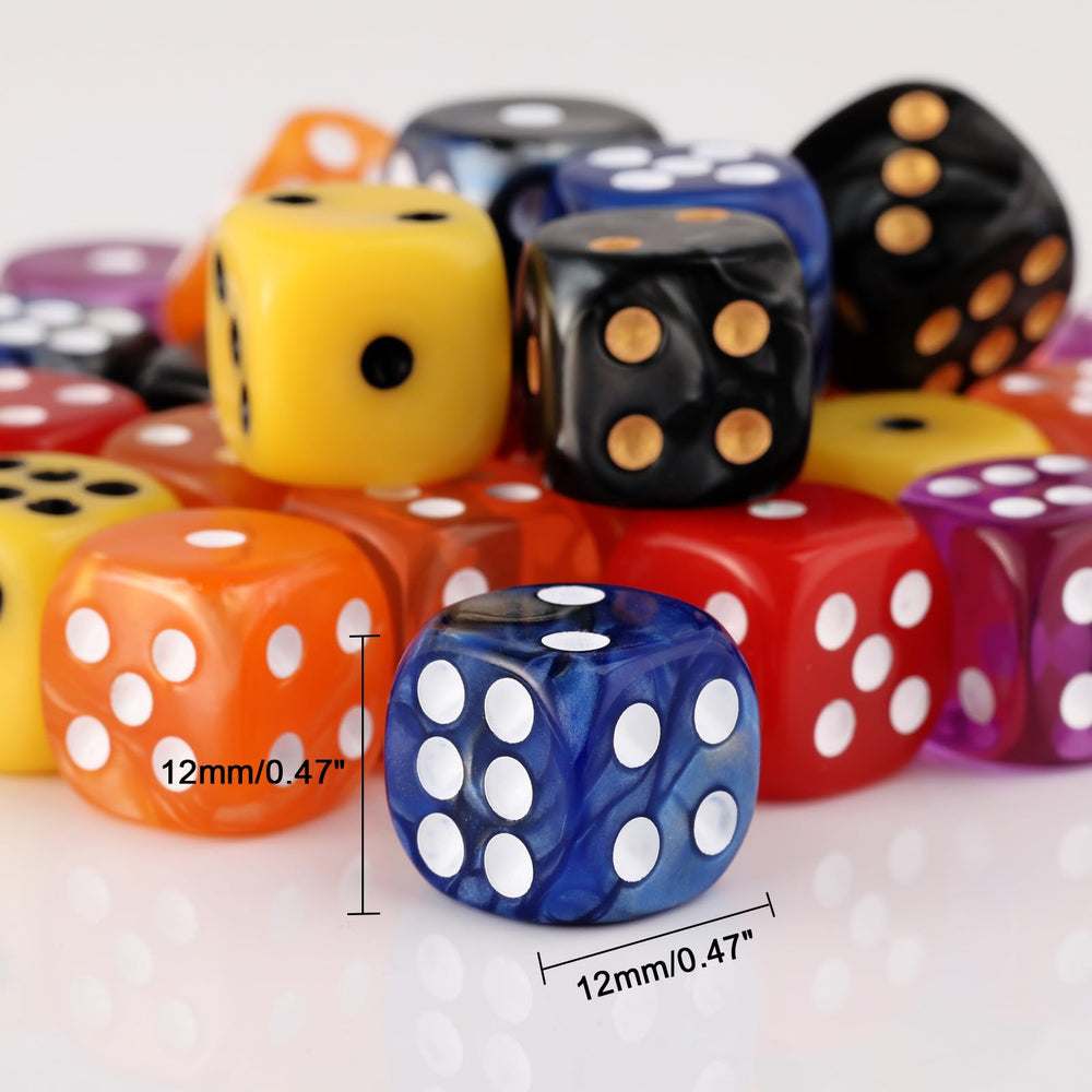 PECHOI portable plastic box keeps dice secure and portable.