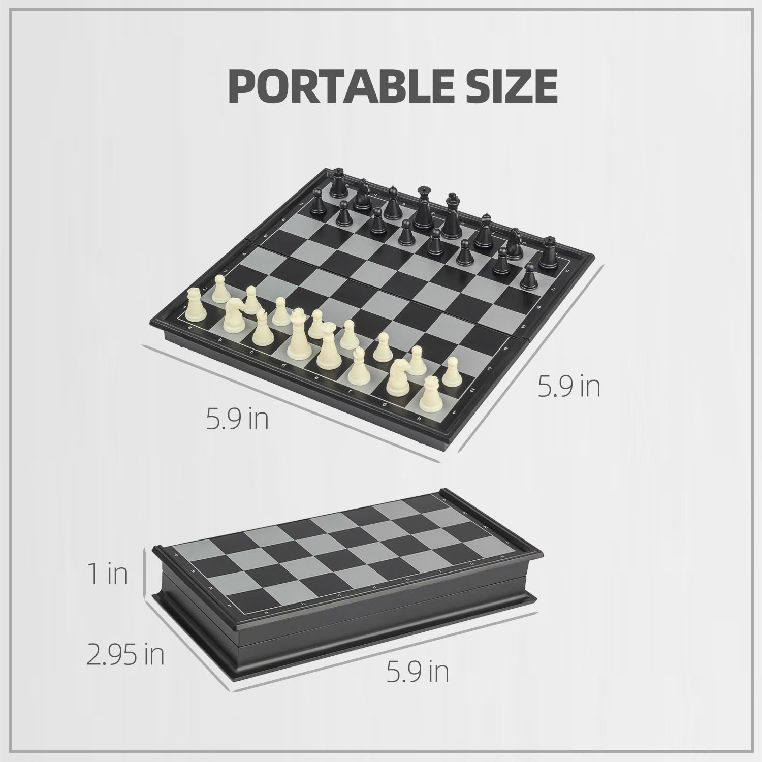 Pedolini gift-ready travel chess set, suitable for all ages