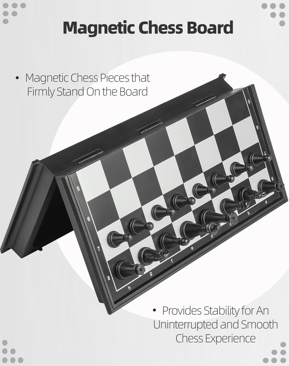 Pedolini magnetic pieces that stay firmly on the board for stable play