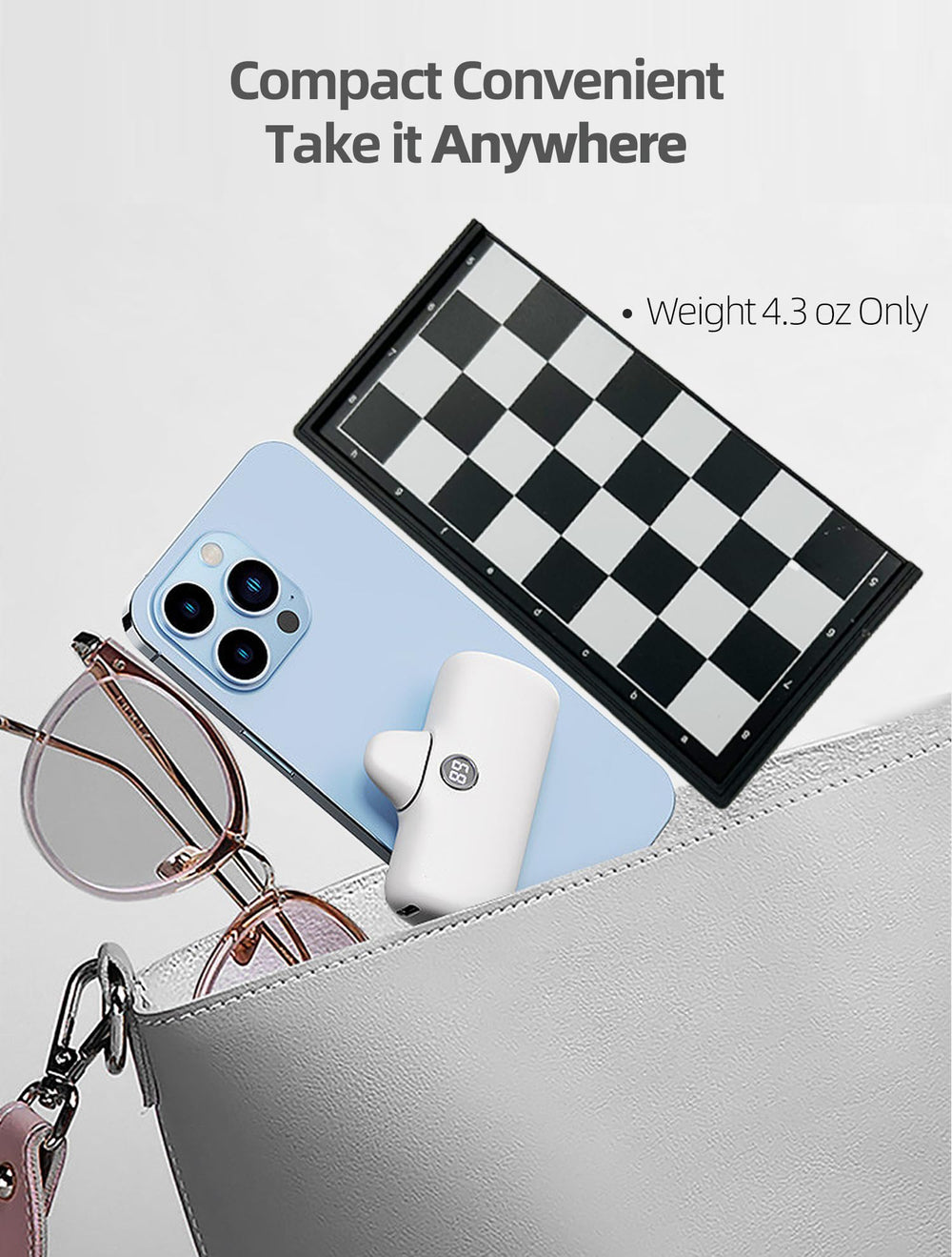 Pedolini pocket chess set in compact 5.9-inch size for easy carry