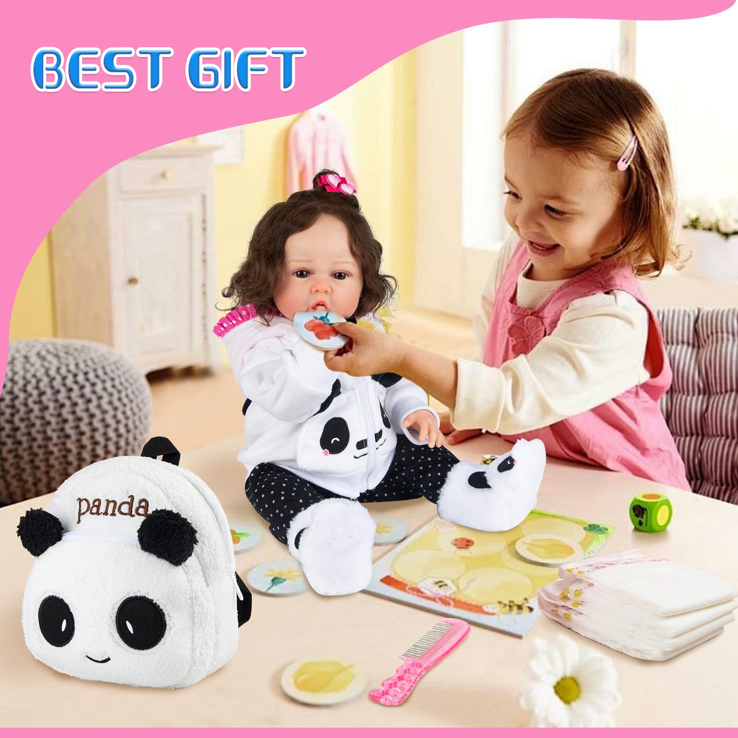 Pedolltree doll comb—gentle grooming tool for tidy doll hair.