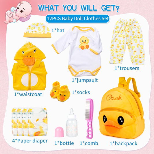 Pedolltree hat in yellow duck design, comfy fit for year-round play.