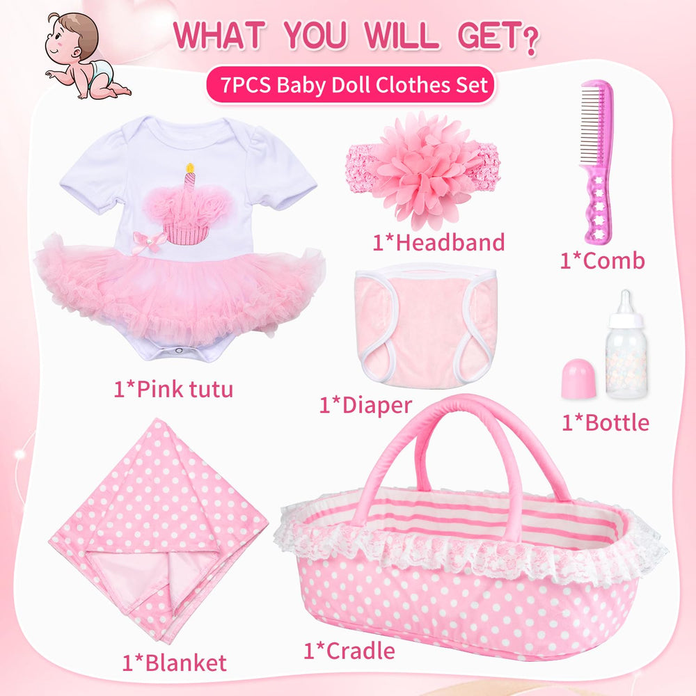 Pedolltree pink headflower adds charm to reborn doll styling