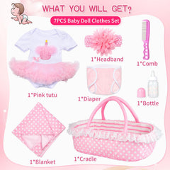 Pedolltree pink headflower adds charm to reborn doll styling