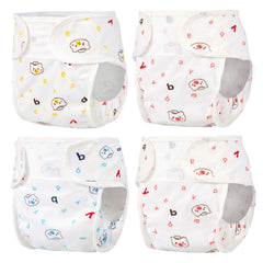 Pedolltree Reborn Diapers 4-piece pack for 17-24 inch dolls, convenient and reusable