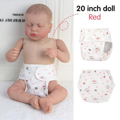 Close-up of Pedolltree diaper fabric showing soft cotton blend and washability
