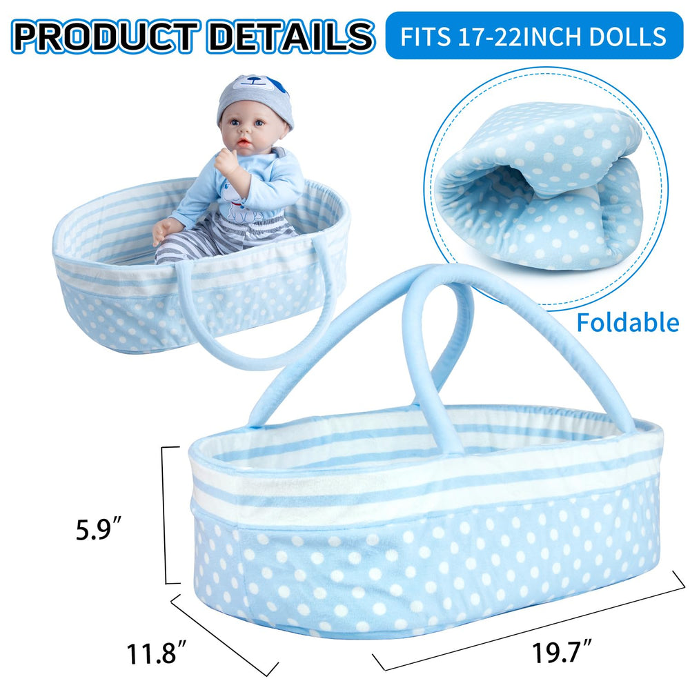 Pedolltree striped pants for 17-22 inch reborn dolls