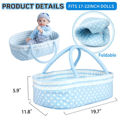 Pedolltree striped pants for 17-22 inch reborn dolls