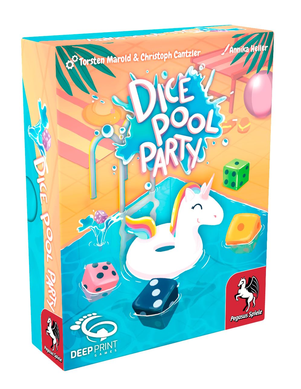 Pegasus Spiele Dice Pool Party dice cup in action for fast, social rounds.