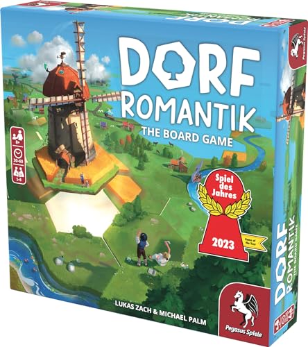 Pegasus Spiele Dorfromantik promotes cooperative play with gentle strategy.