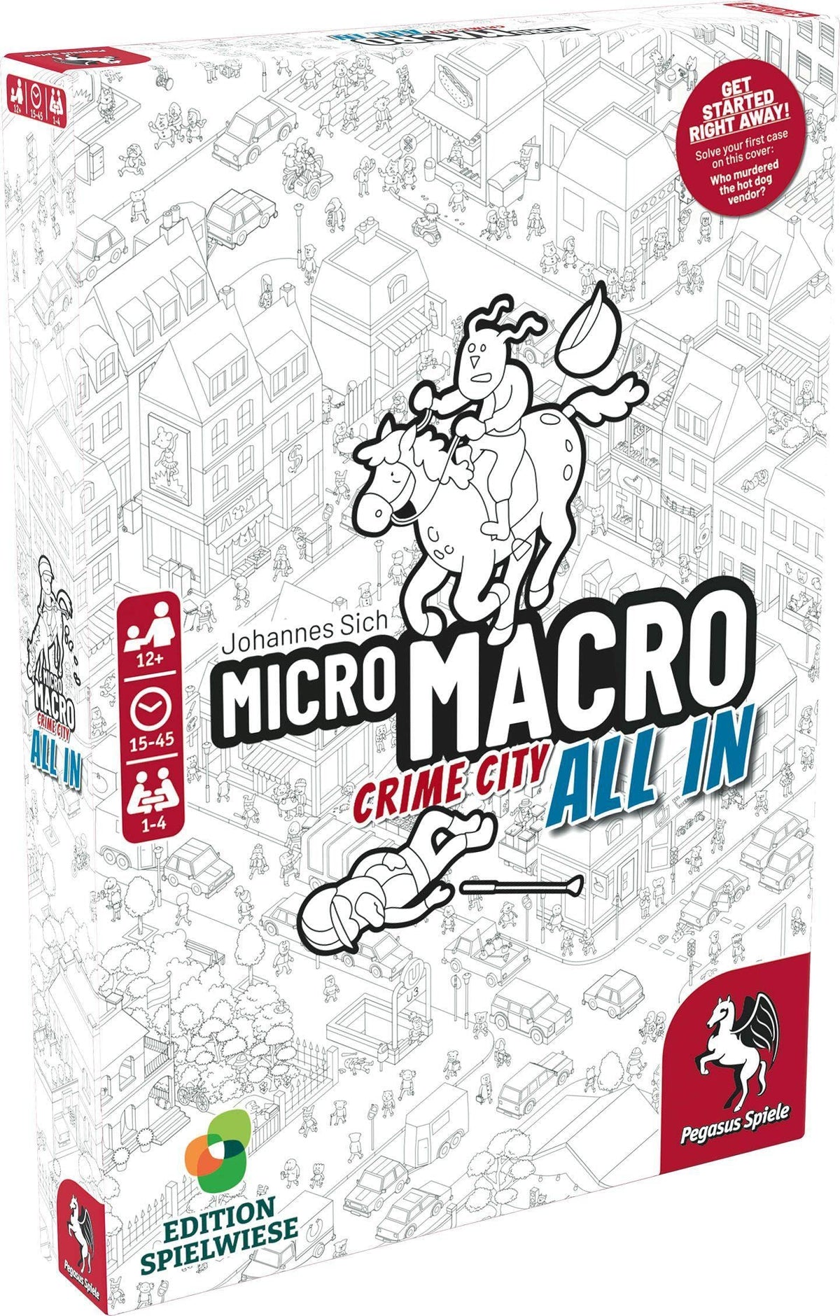 Pegasus Spiele MicroMacro Crime City 3 All In city map for immersive sleuthing.