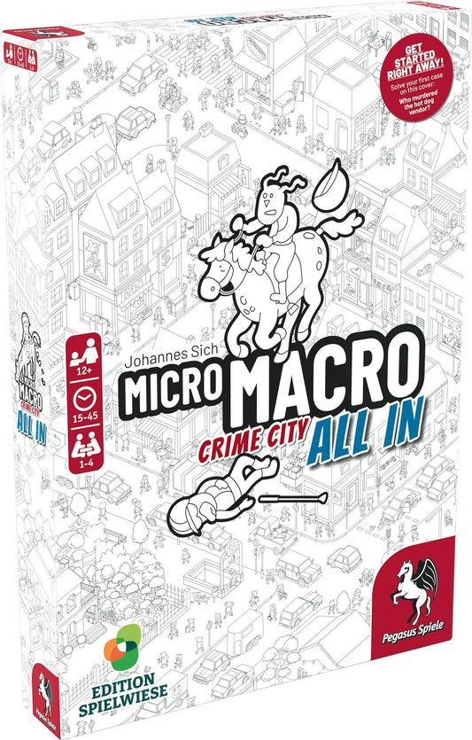 Pegasus Spiele MicroMacro Crime City 3 All In city map for immersive sleuthing.
