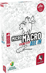 Pegasus Spiele MicroMacro Crime City 3 All In city map for immersive sleuthing.
