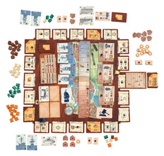 Pegasus Spiele Rival Cities game components, enabling strategic back-and-forth battles and easy setup.