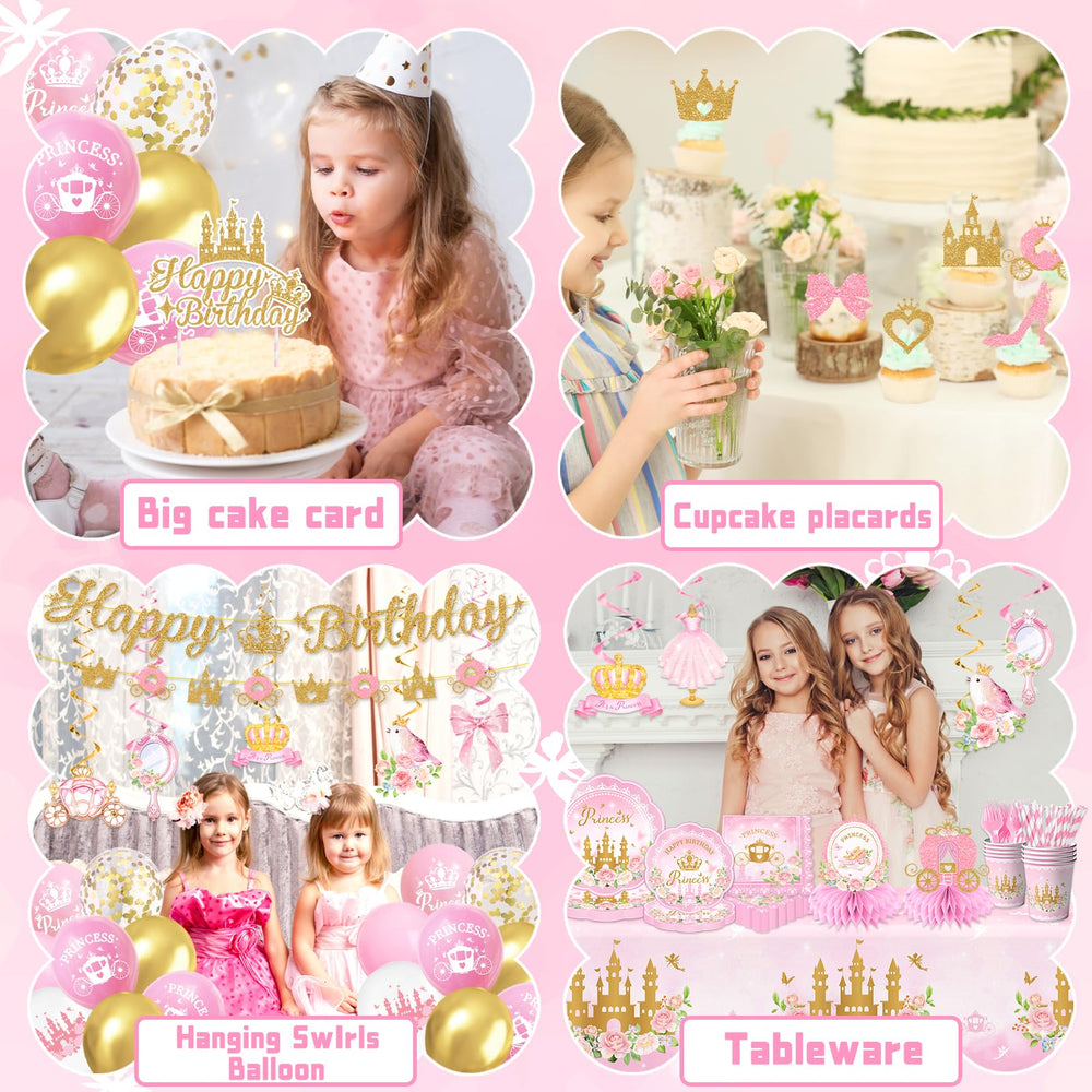 Peghoqu princess balloons centerpieces create a dreamy party focal point.