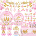 Peghoqu princess banner happy birthday sets a festive mood for celebrations.