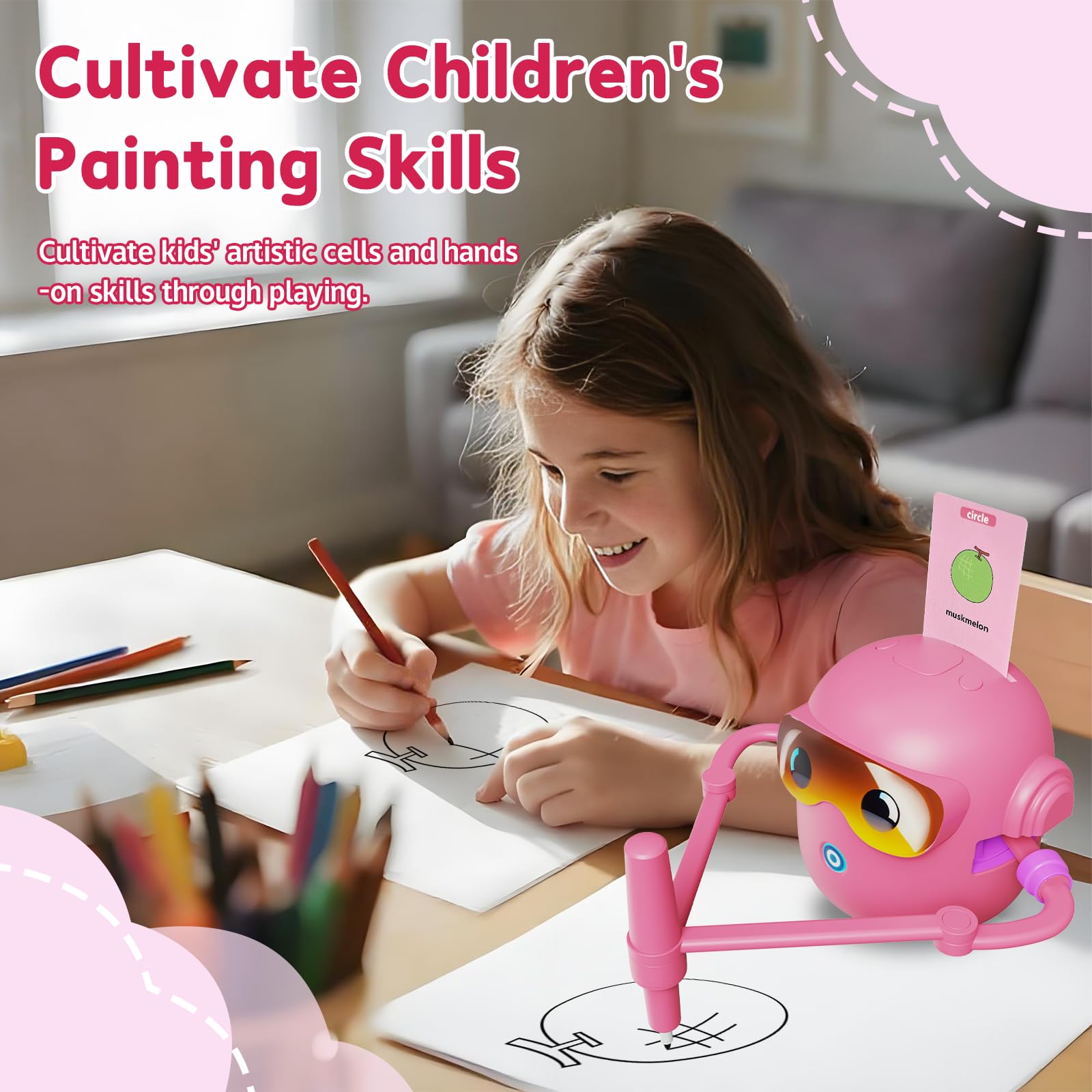 Peledic 12-color pens included for vibrant artwork sessions.