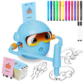 Peledic drawing robot in action guiding kids' art.