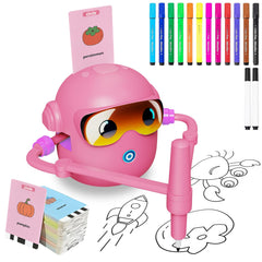 Peledic drawing robot for kids with color pens encouraging creativity.
