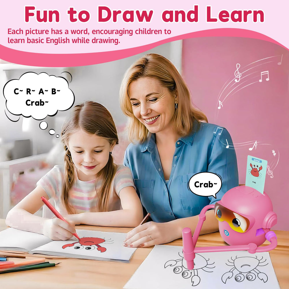 Peledic voice-interactive feature boosts engagement during drawing.
