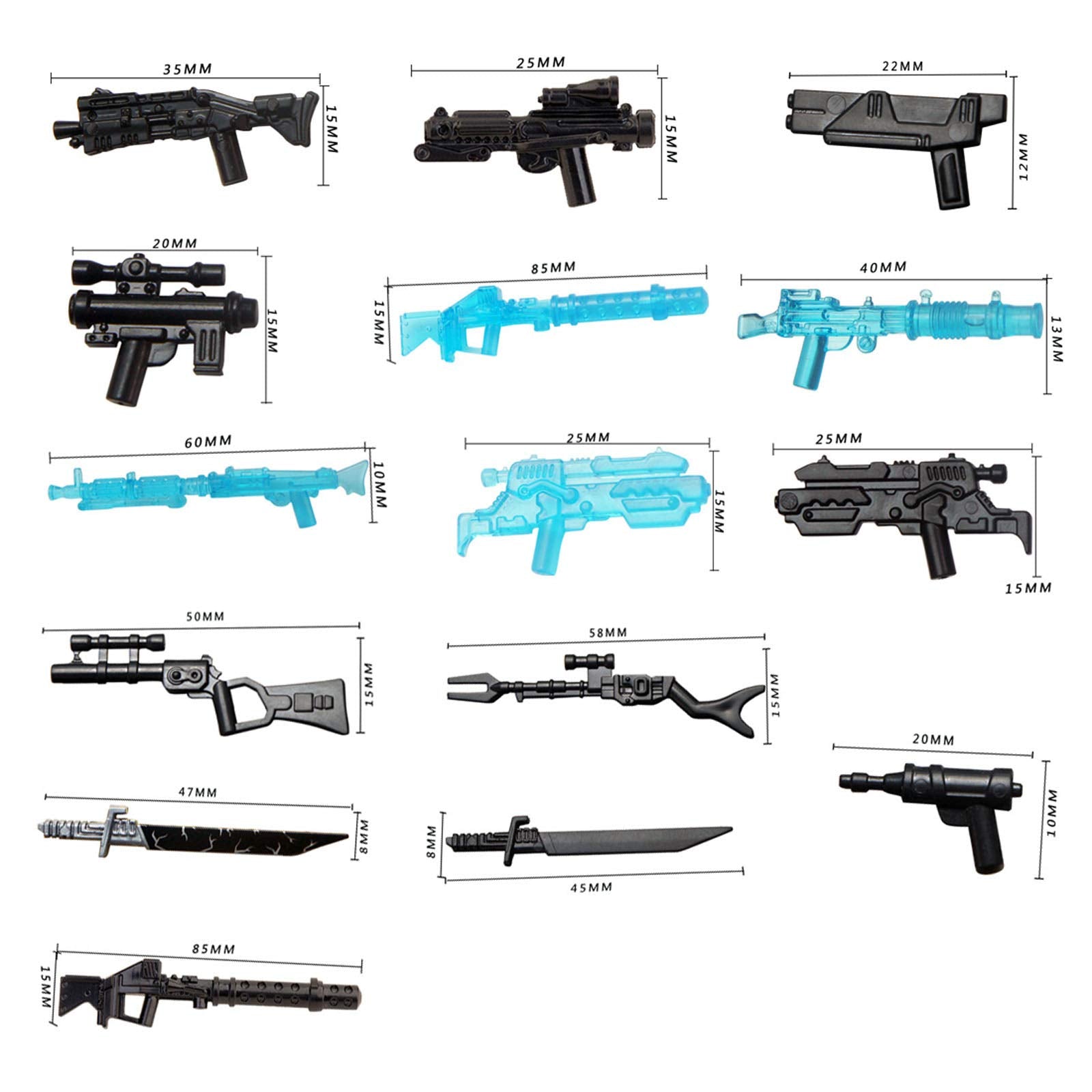 PeleusTech energy blasters and cannons add action-ready weapons to figures.