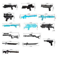PeleusTech energy blasters and cannons add action-ready weapons to figures.