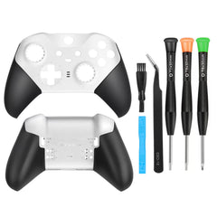Pelidox front housing shell white for Elite Series 2 with flush fit and grip.