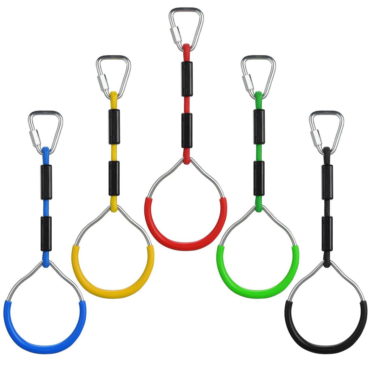 PELLOR Hanging Ninja Rings setup for upper body strength and coordination.