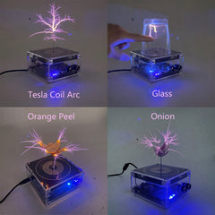 PEMENOL Musical Tesla Coil in music mode with rhythmic spark arcs
