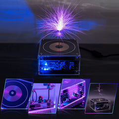 PEMENOL Musical Tesla Coil side panel highlights integrated speaker for demos