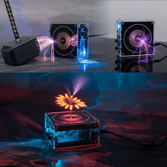 PEMENOL Musical Tesla Coil glow and light effects with gas tubes