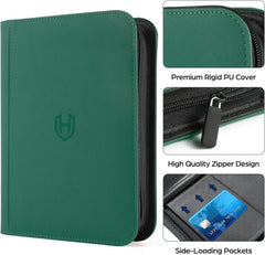 Pemocyny Card Binder 9-pocket-layout shows 648-card capacity for full collections.