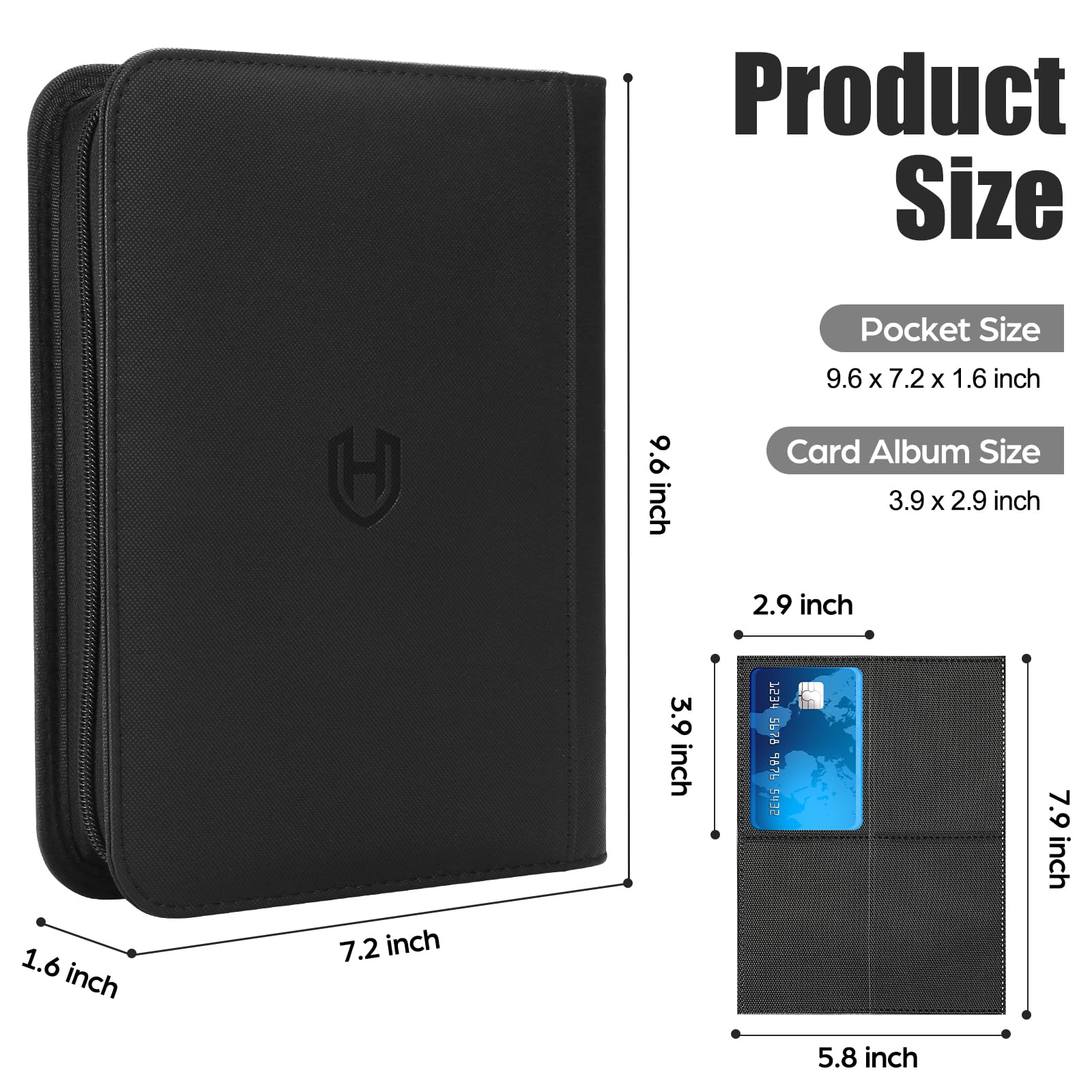Pemocyny card binder side-loading pages allow easy card insertion