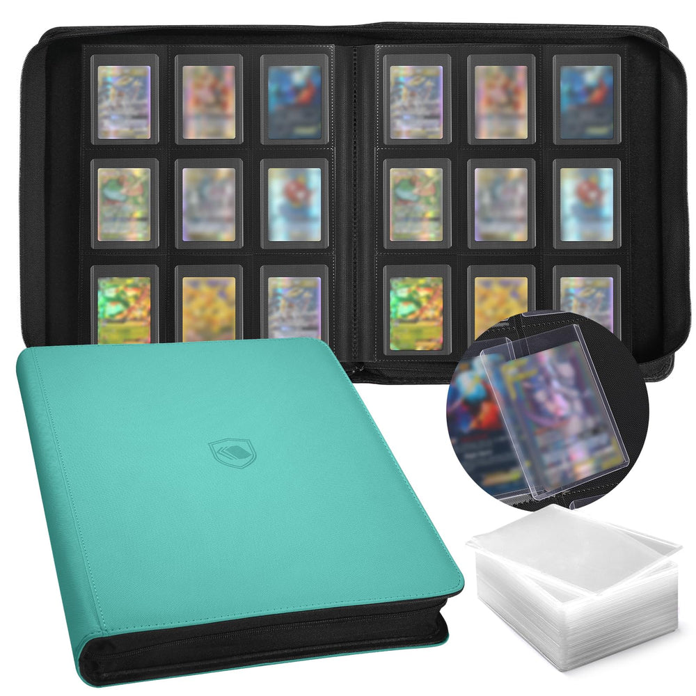 Pemocyny top loader binder front cover with organized pockets for easy browsing.