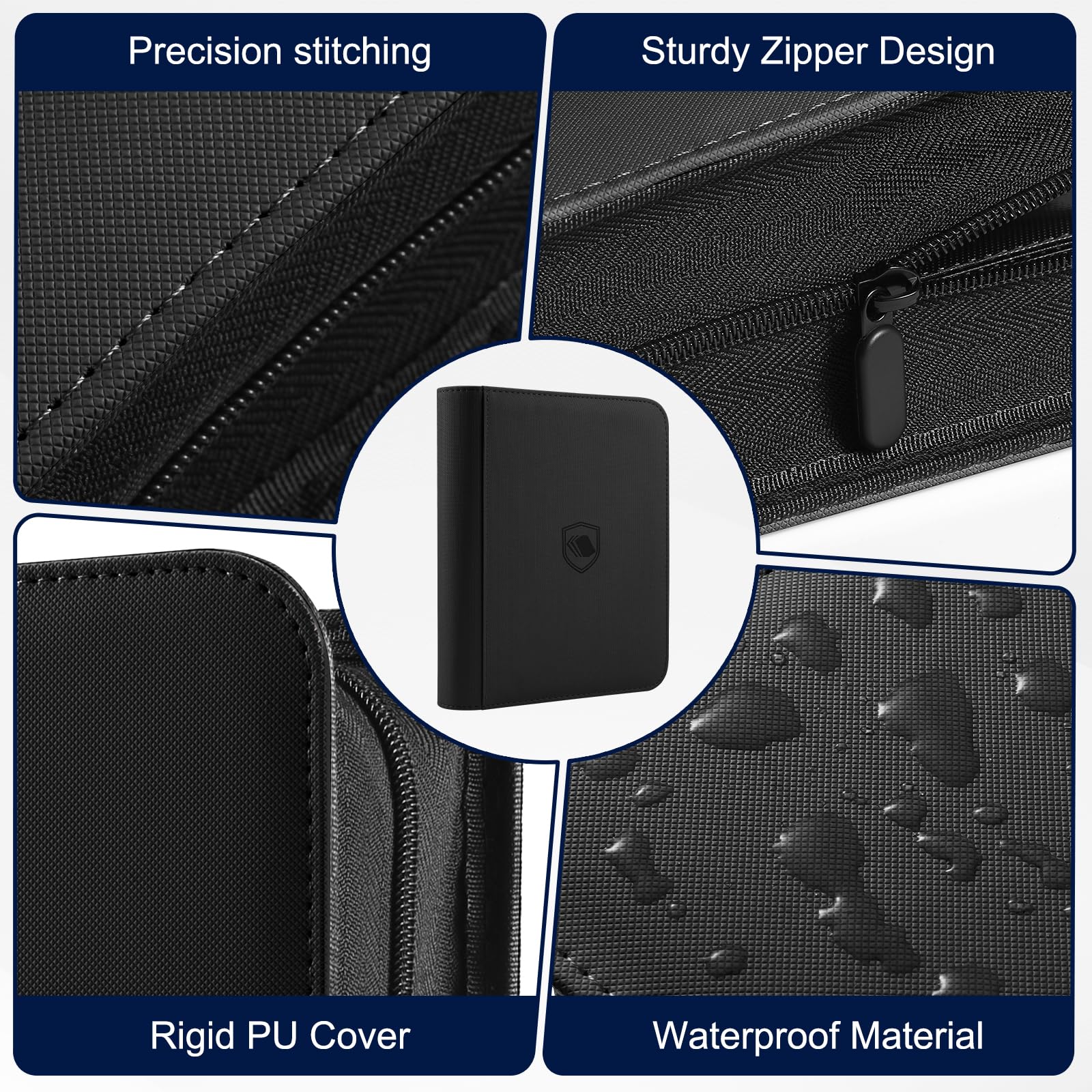 Pemocyny toploader binder includes 288 card sleeves included for protection.