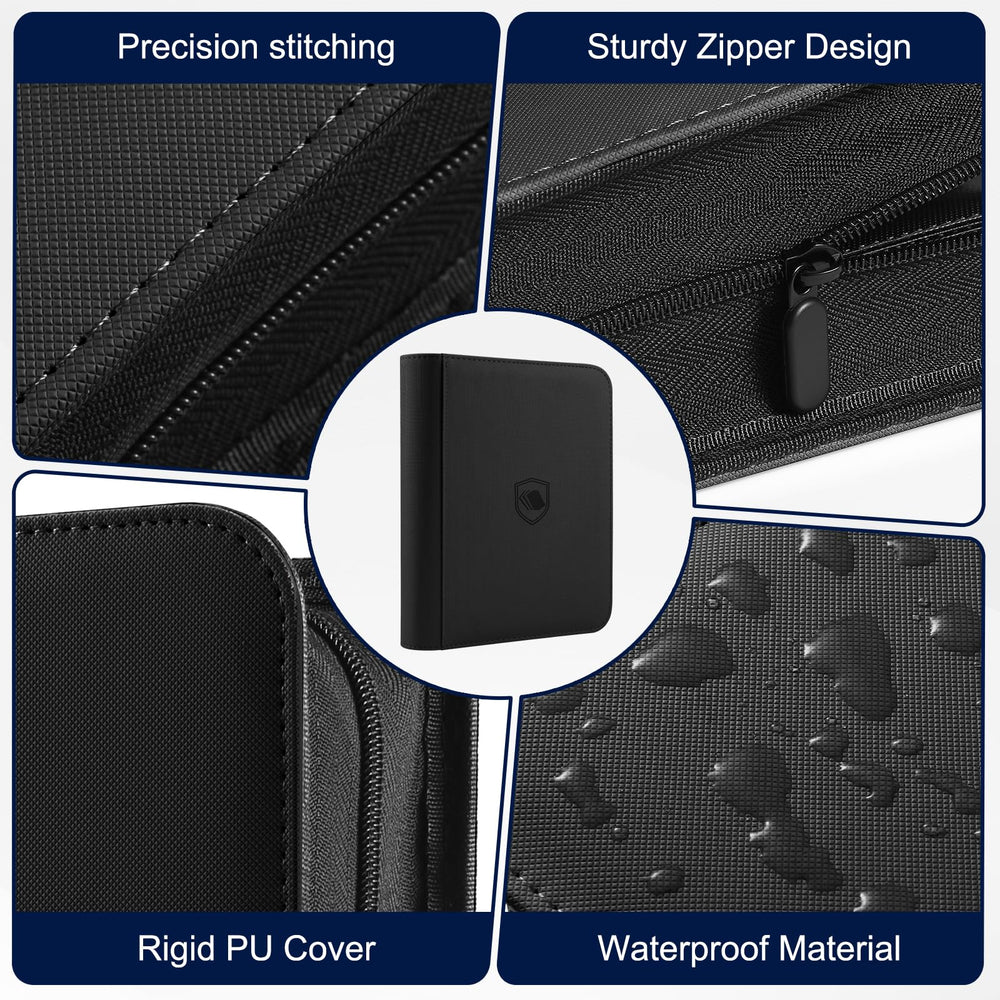 Pemocyny toploader binder includes 288 card sleeves included for protection.