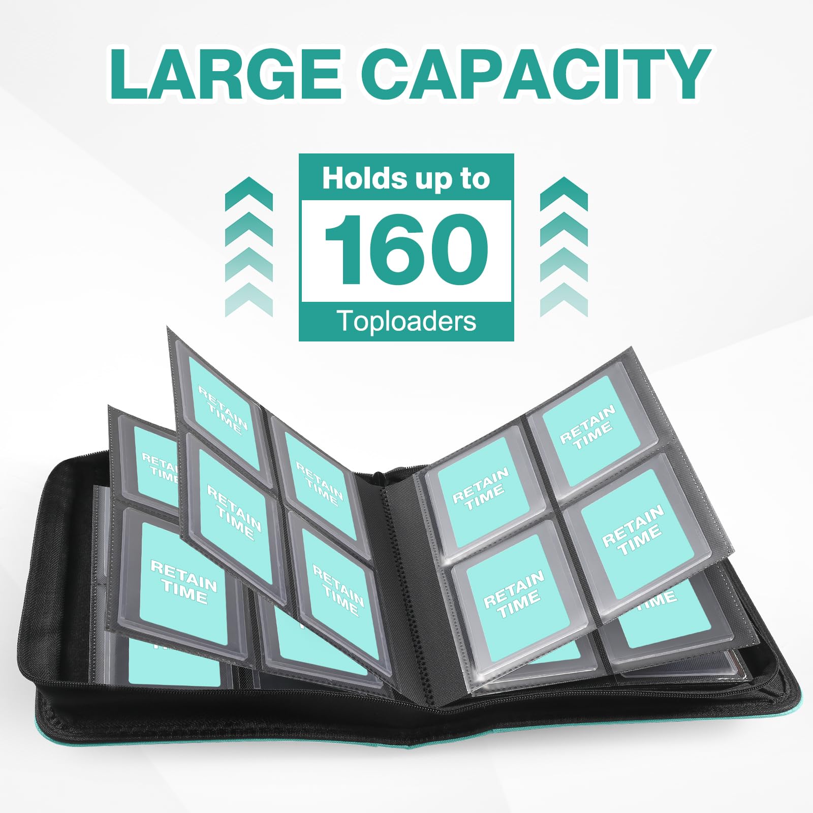 Pemocyny Toploader Binder 4-pocket layout for fast sorting