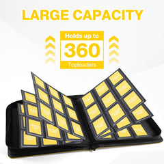 Pemocyny Toploader Binder uses premium materials for durable protection.
