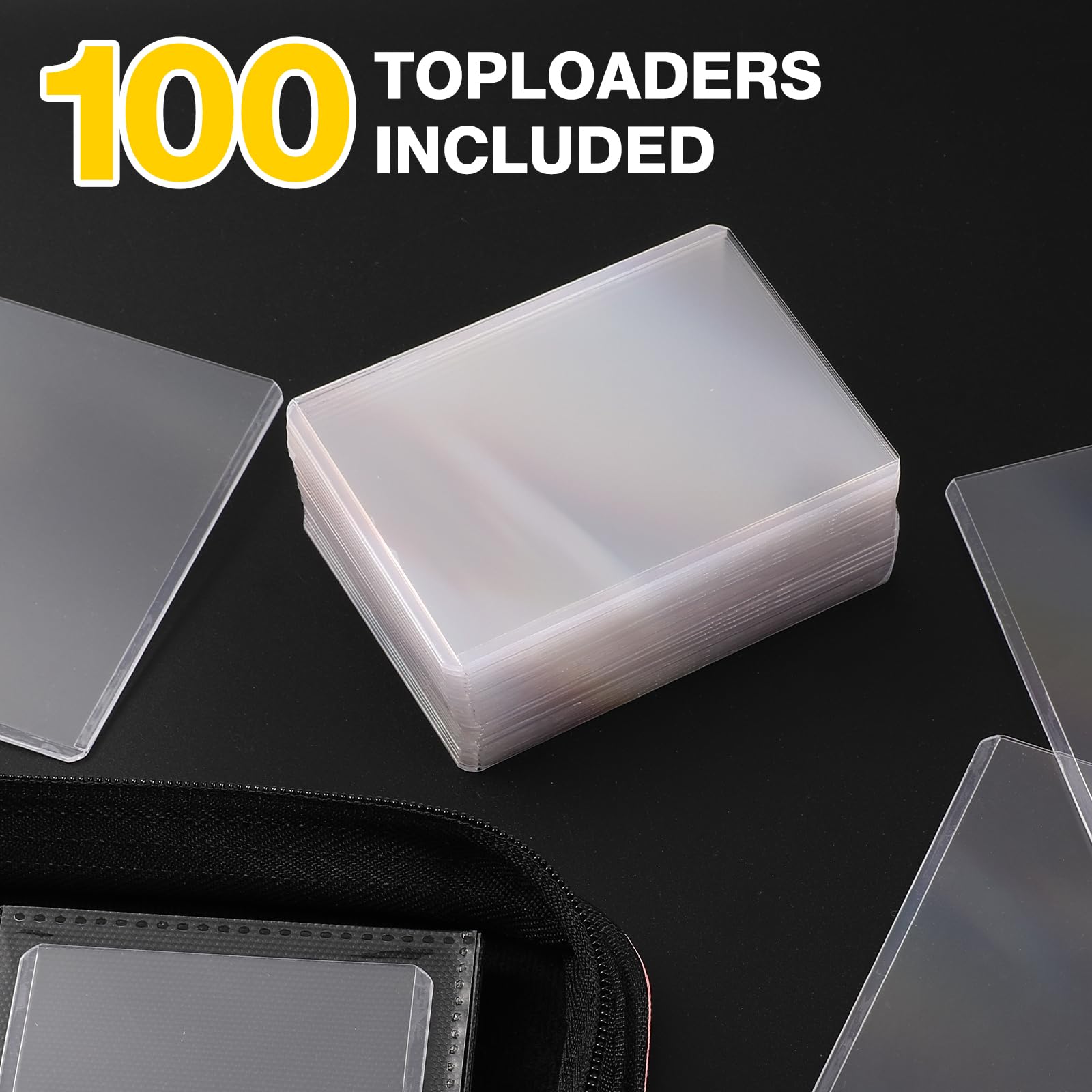 Pemocyny Toploader Binder features ringless, double-sided design for quick access.