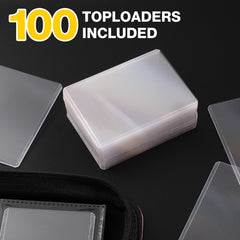 Pemocyny Toploader Binder features ringless, double-sided design for quick access.