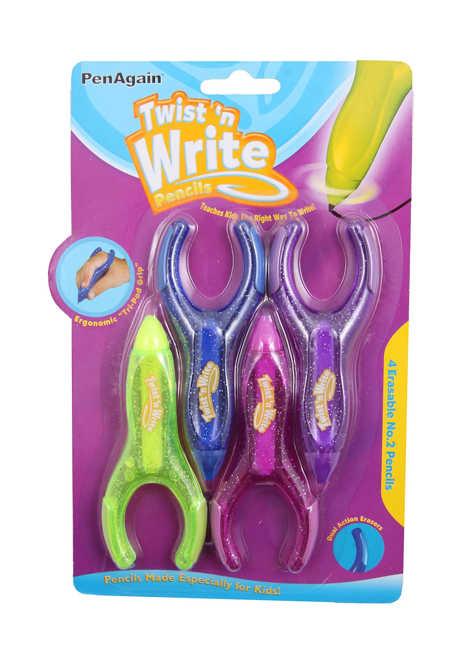 PenAgain 71 Twist N Write blue pencil, twist to reveal more lead, smooth writing flow.
