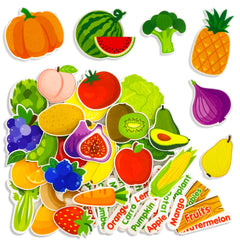 PENGFULL felt fruits and vegetables learning pieces for tactile recognition and language play.