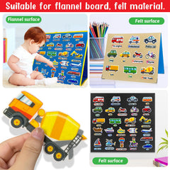 PENGFULL handheld vehicle pieces—durable felt for everyday learning sessions.