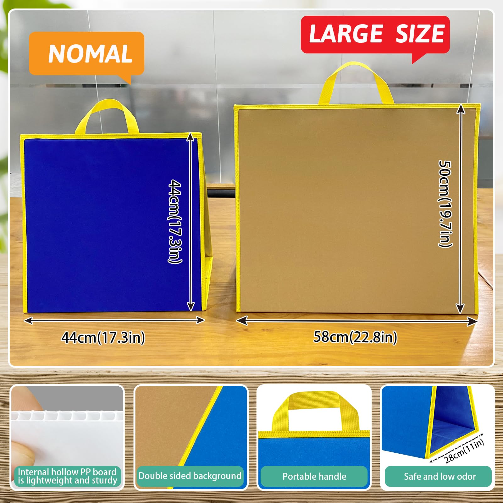 Pengfull large felt flannel board double sided for versatile activities in home or school