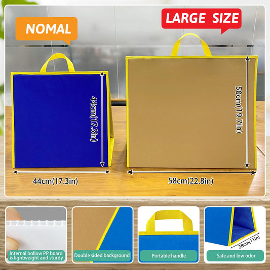 Pengfull large felt flannel board double sided for versatile activities in home or school