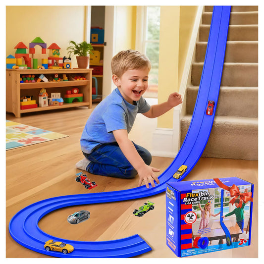 PENIXEL Flex Track 15ft setup close-up on smooth surface for instant racing