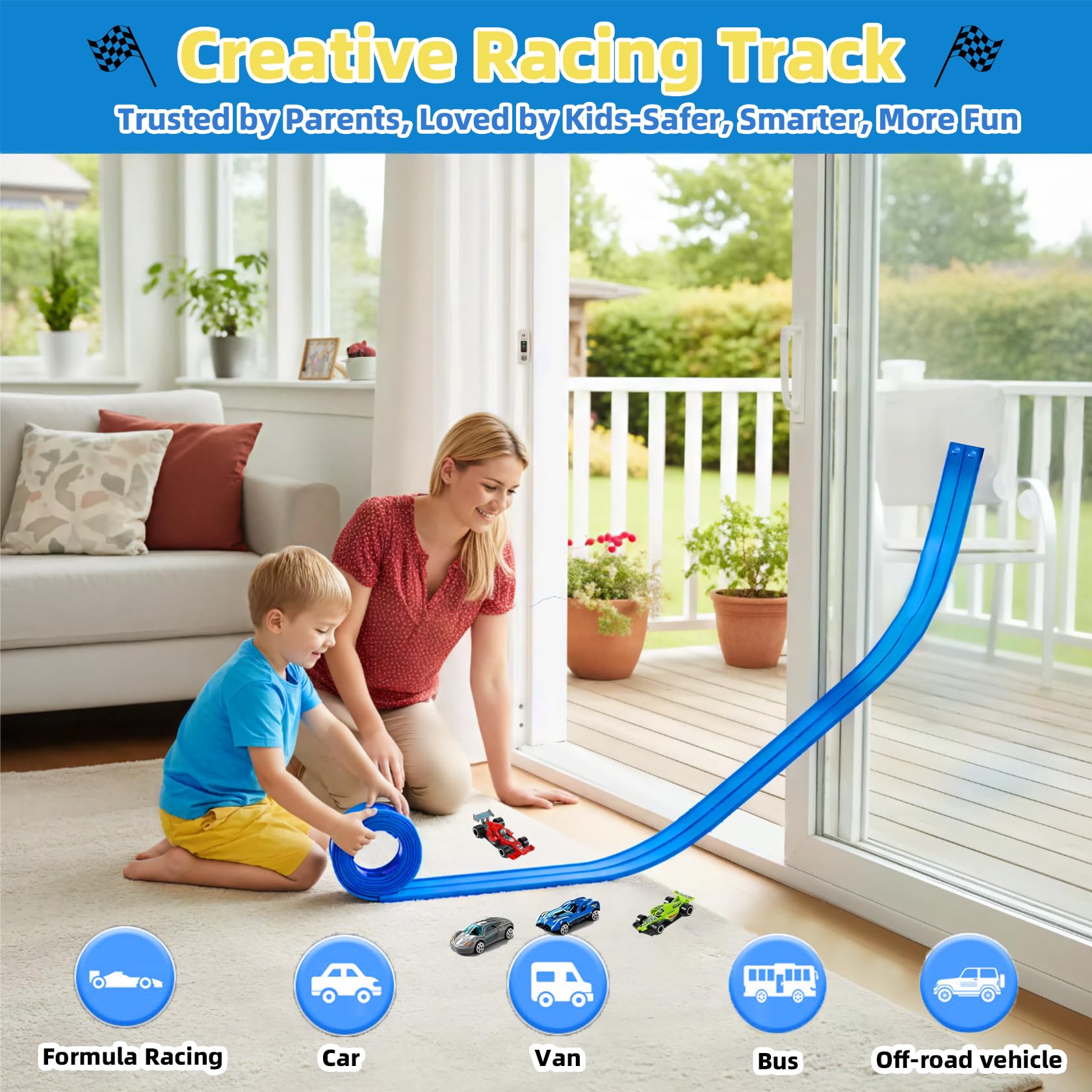PENIXEL Flex Track suction cups securing the track to glass