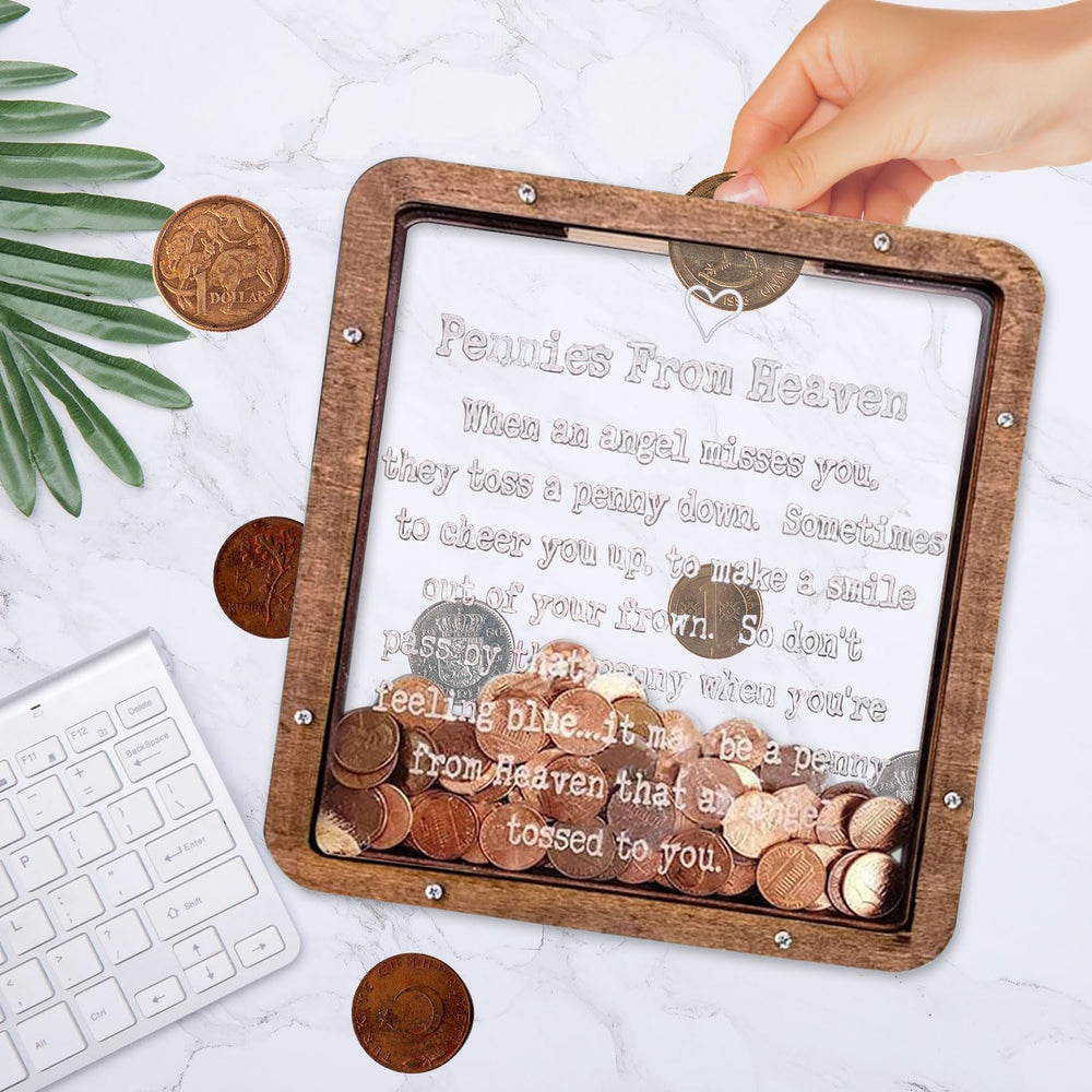 Personalization option for the Pennies From Heaven Bank with name or message