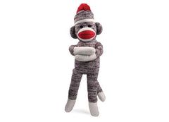 Pennington Bear Company knitted plush monkey close-up shows soft texture for comforting hugs.